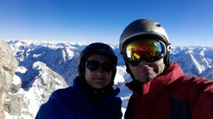 Selfie on top of the Zugspitz