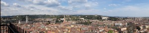 Verona sky-line (getting the hang of the 'panorama feature' on the camera!)