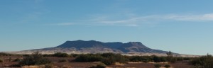 The Brukkaros Volcano - famous meeting place for Brits in Namibia 