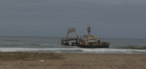 One of the many 'skeletons' on The Skeleton Coast - the unfortunate Zeila of Hangana