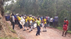 Music on the move, with the school band