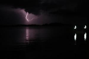 Storm coming in over Lake Vic