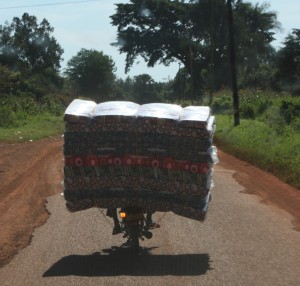 On the road in Uganda