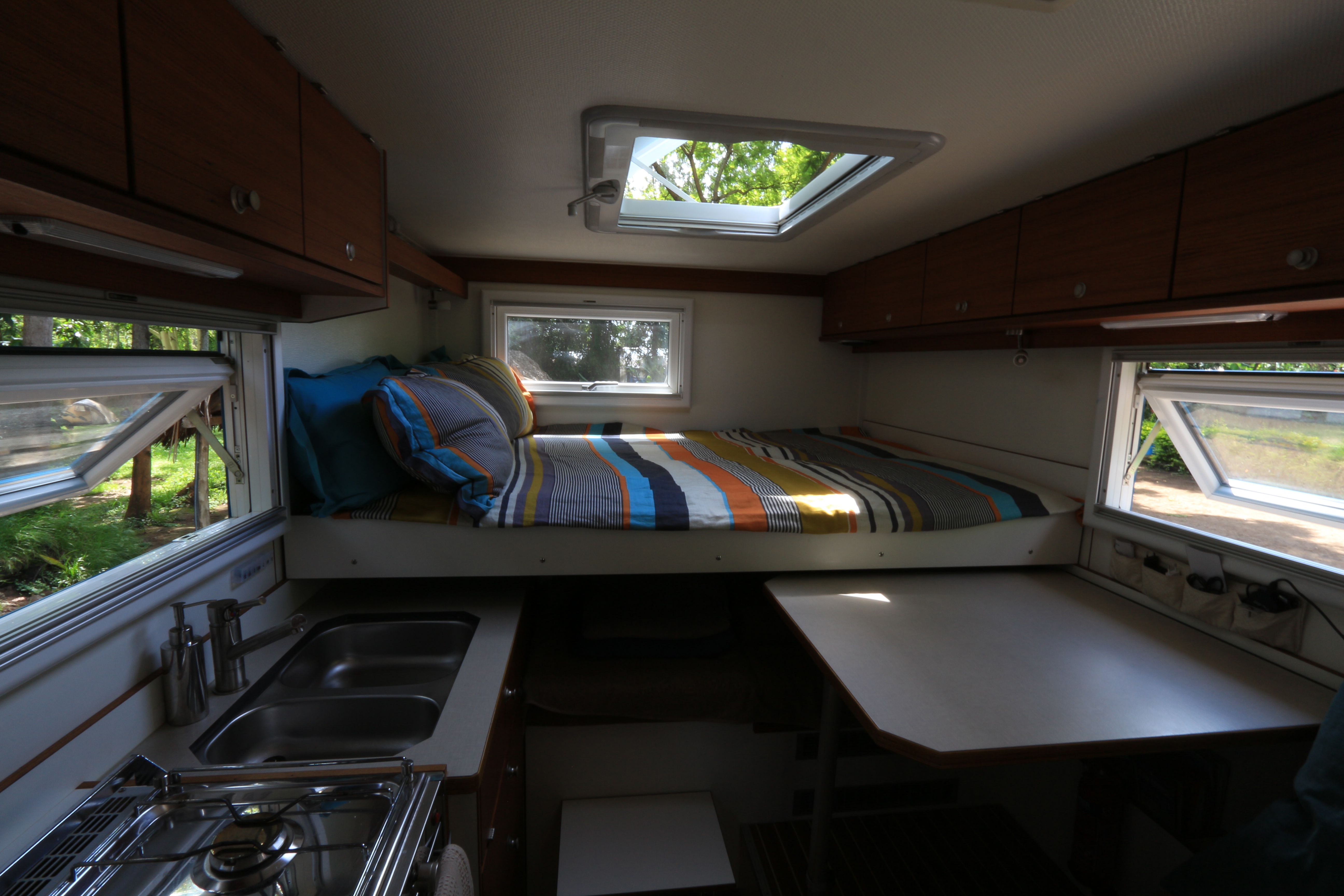 choosing an overland vehicle - interior looking to bed out