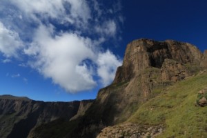 Climbing in Drakensberg South Africa