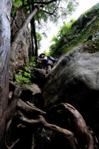 Climbing in Drakensberg South Africa