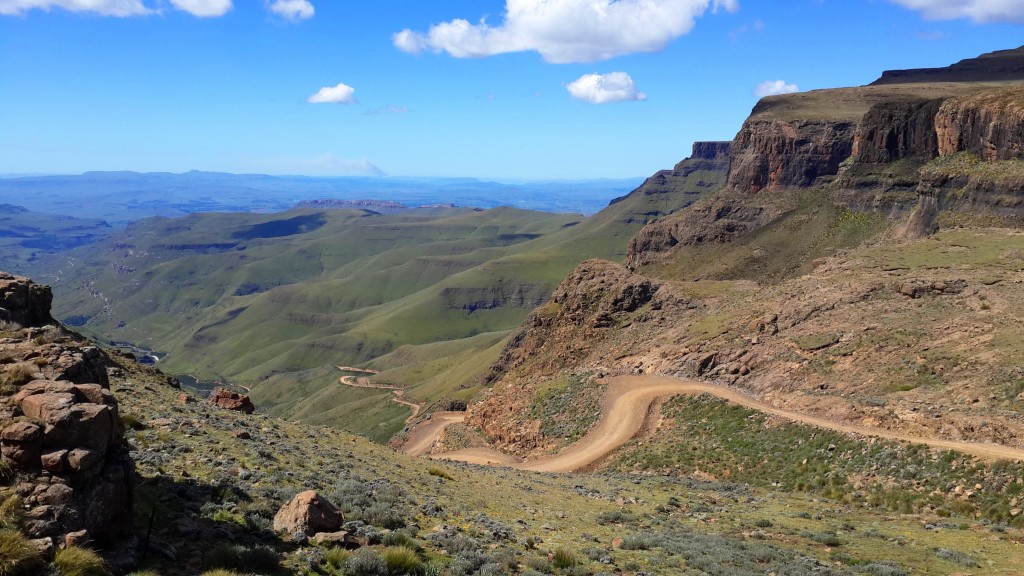 Nice day on the road up to Lesotho