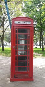 british phone box in zarate argentina