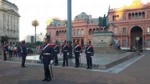 The not-quite flag-lowering ceremony