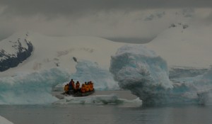 ice exploring Antarctica