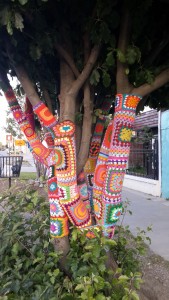 Crochet tree warmers!