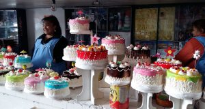 Cakes in Sucre Bolivia