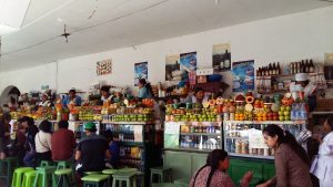 Sucre fruit stalls Bolivia