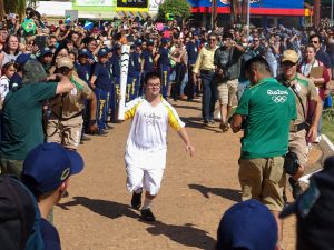 Olympic torch Bonito Brazil