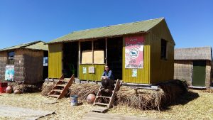 Lake Titicaca reed island restaurant