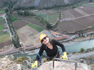 climbing to skylodge Sacred Valley Peru