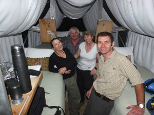 in the skylodge pod Sacred Valley Peru