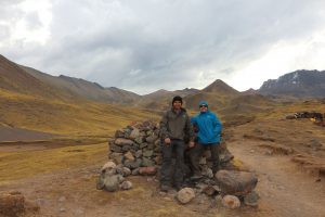 on the way to rainbow mountain peru