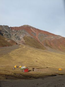 on the way to rainbow mountain Peru