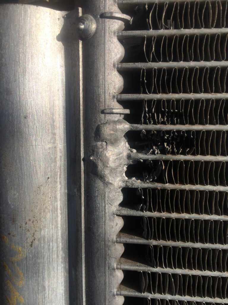 The repaired AC radiator