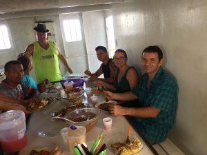 Amazon Barge Galley