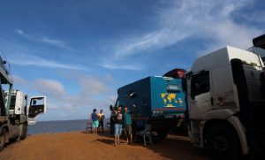 Amazon truck barge