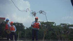 panama canal line worker