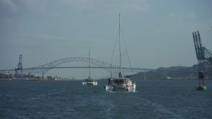 catamarans in the panama canal