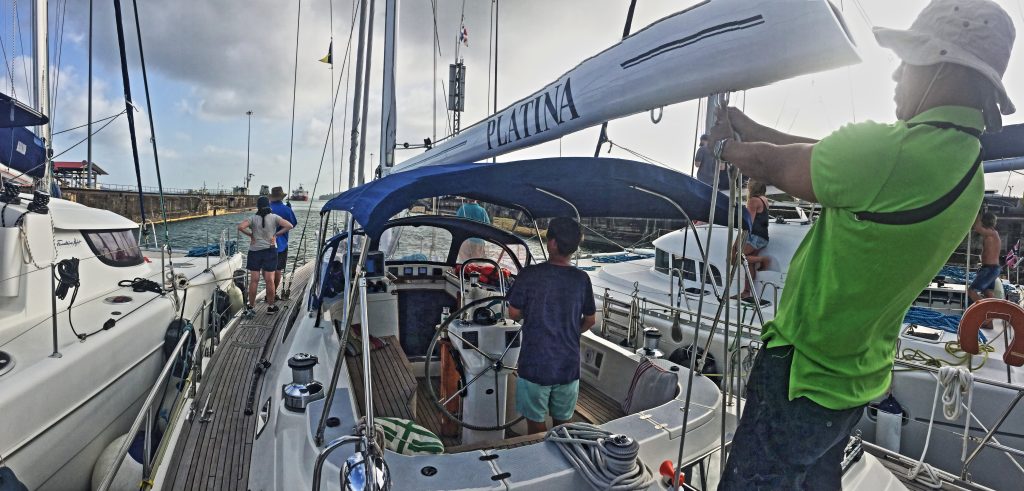 yachts in panama canal