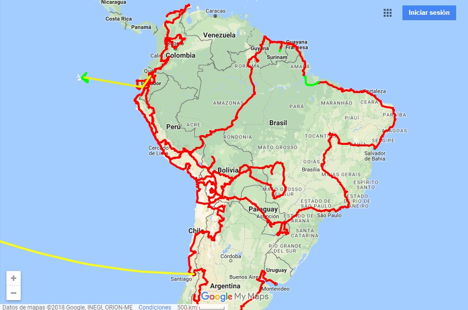 south america route planning