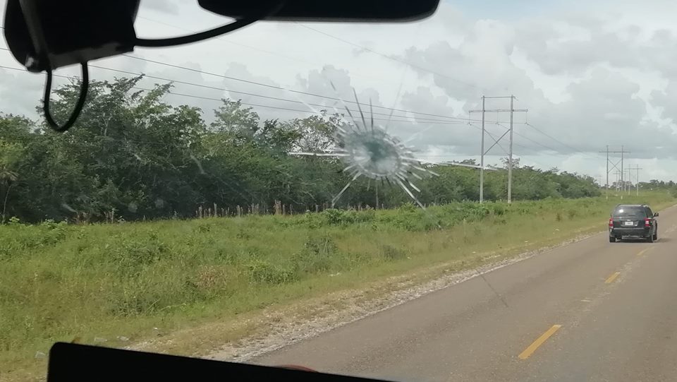 cracked windscreen