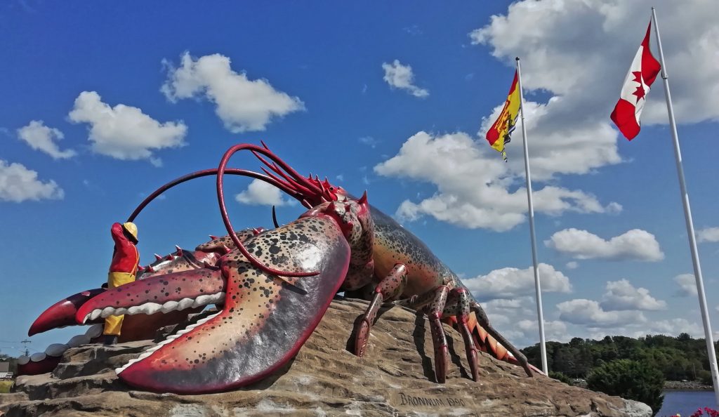 Overlanding the Maritimes worlds largest lobster Shediac New Brunswick