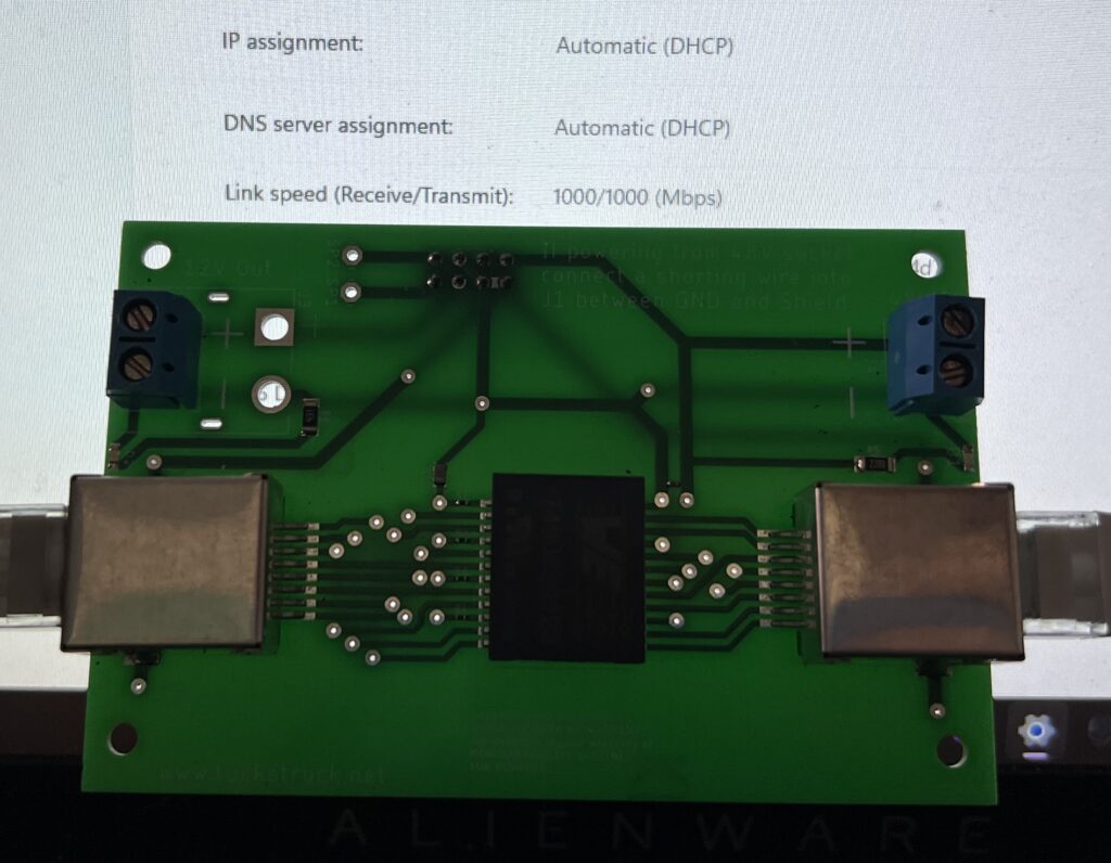 Starlink POE Injector Link Speed