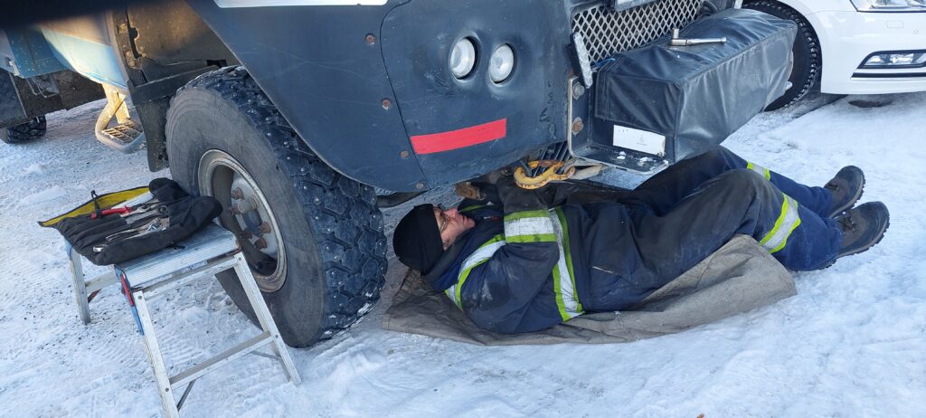 overlanding to the arctic circle in and iveco daily 4x4 changing the alternator